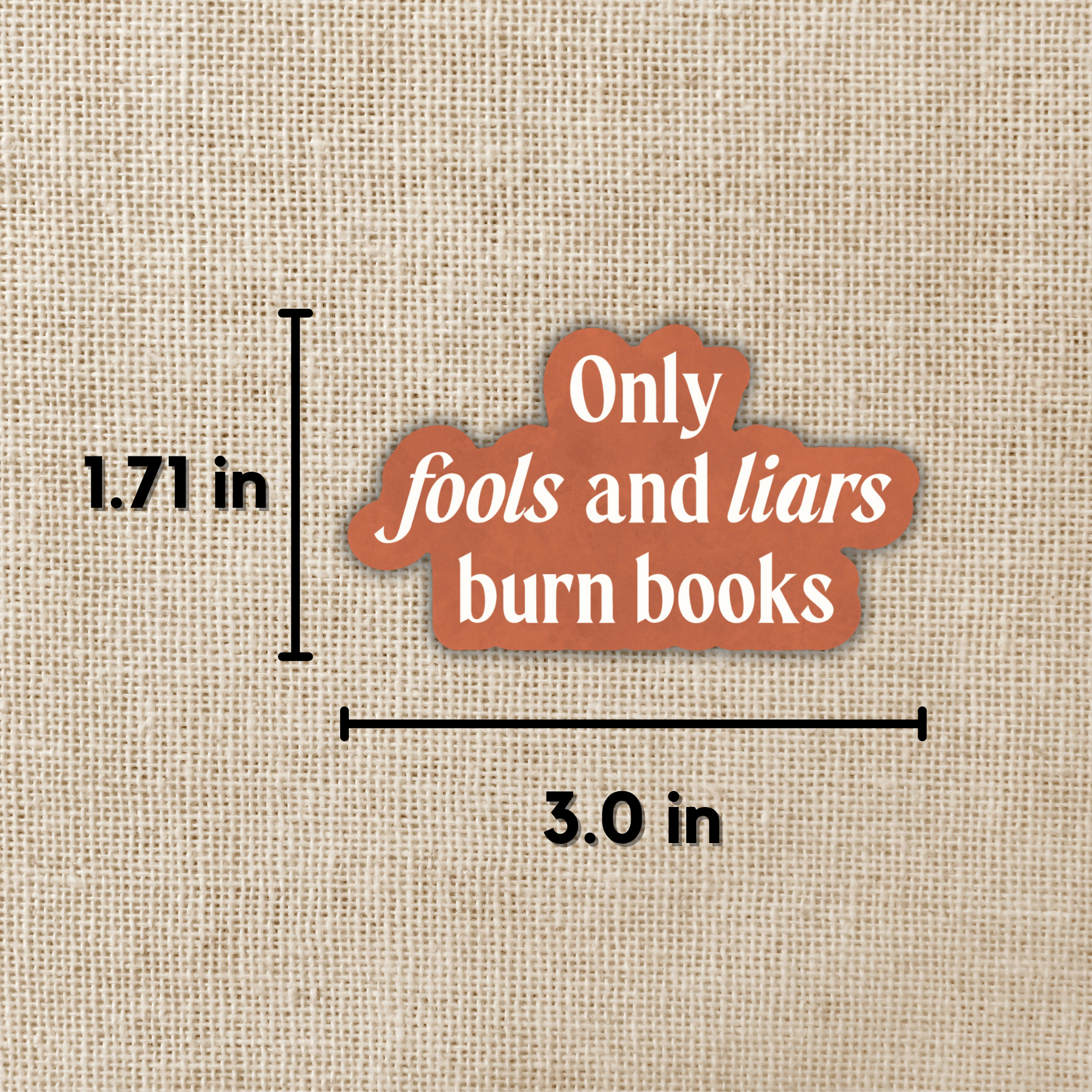 Kingdom of Threads - Wholesale Sticker - Fools and Liars Burn Books Sticker | Shield of Sparrows1