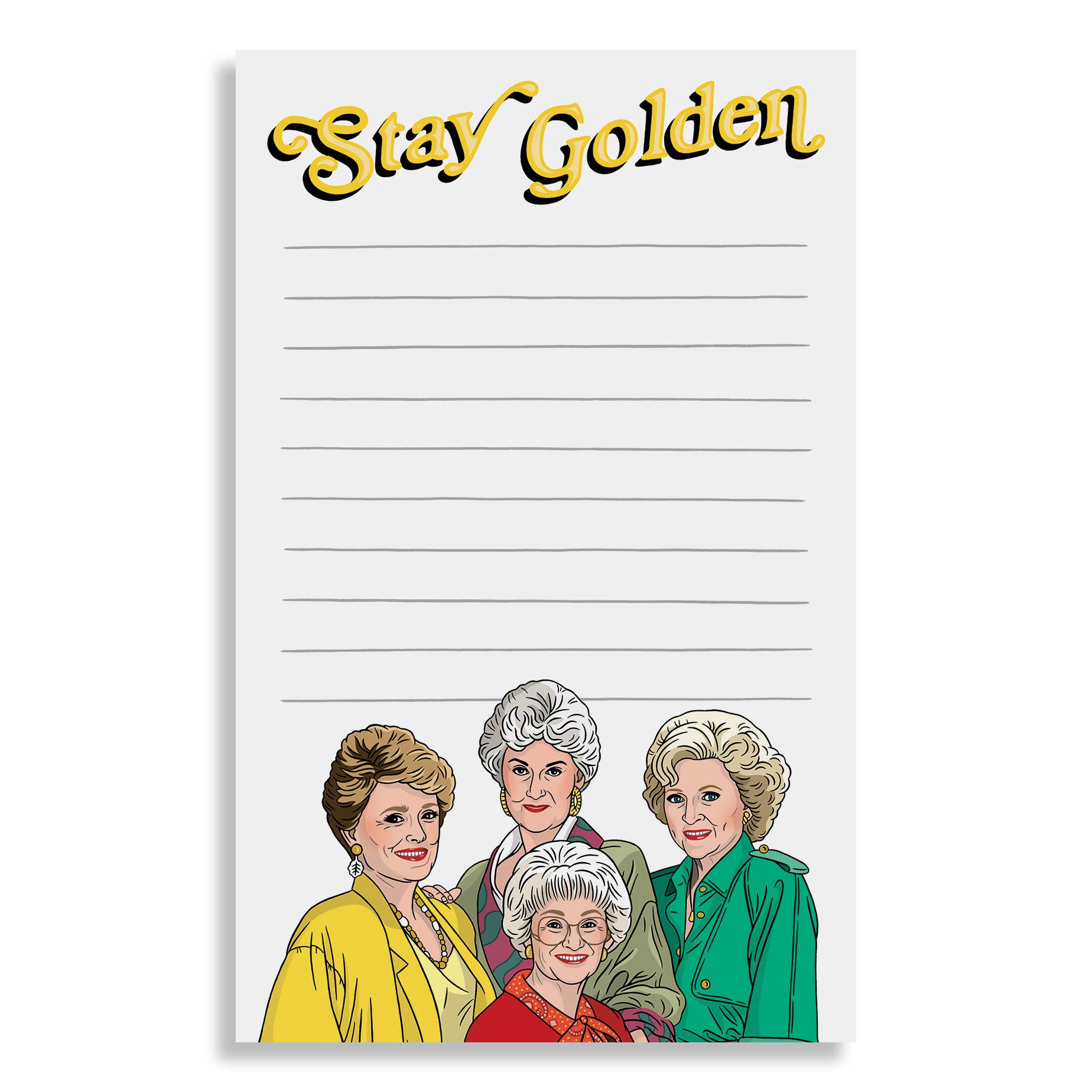 THE FOUND – Engroshandel Notesblok – Notepad: Stay Golden Girls-skriveredskaber1