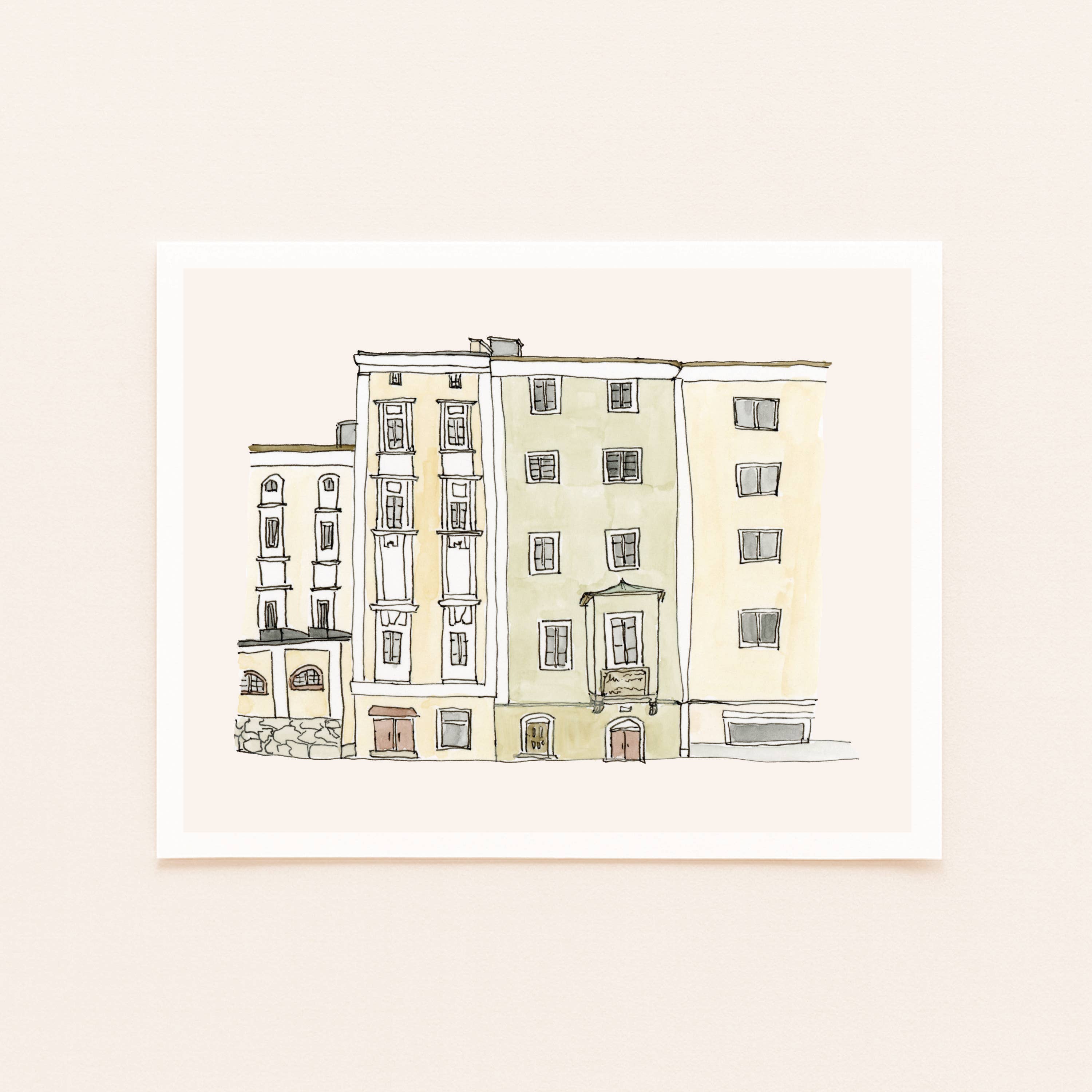 Sarah Wormann Art - Wholesale Art Print - Salzburg, Austria Buildings - Europe Travel Art Print1