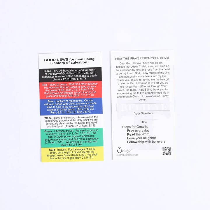Swanson Christian Products - Wholesale Religious Card - Plan of Salvation Cards - 100 Pack - 2x3.5in2