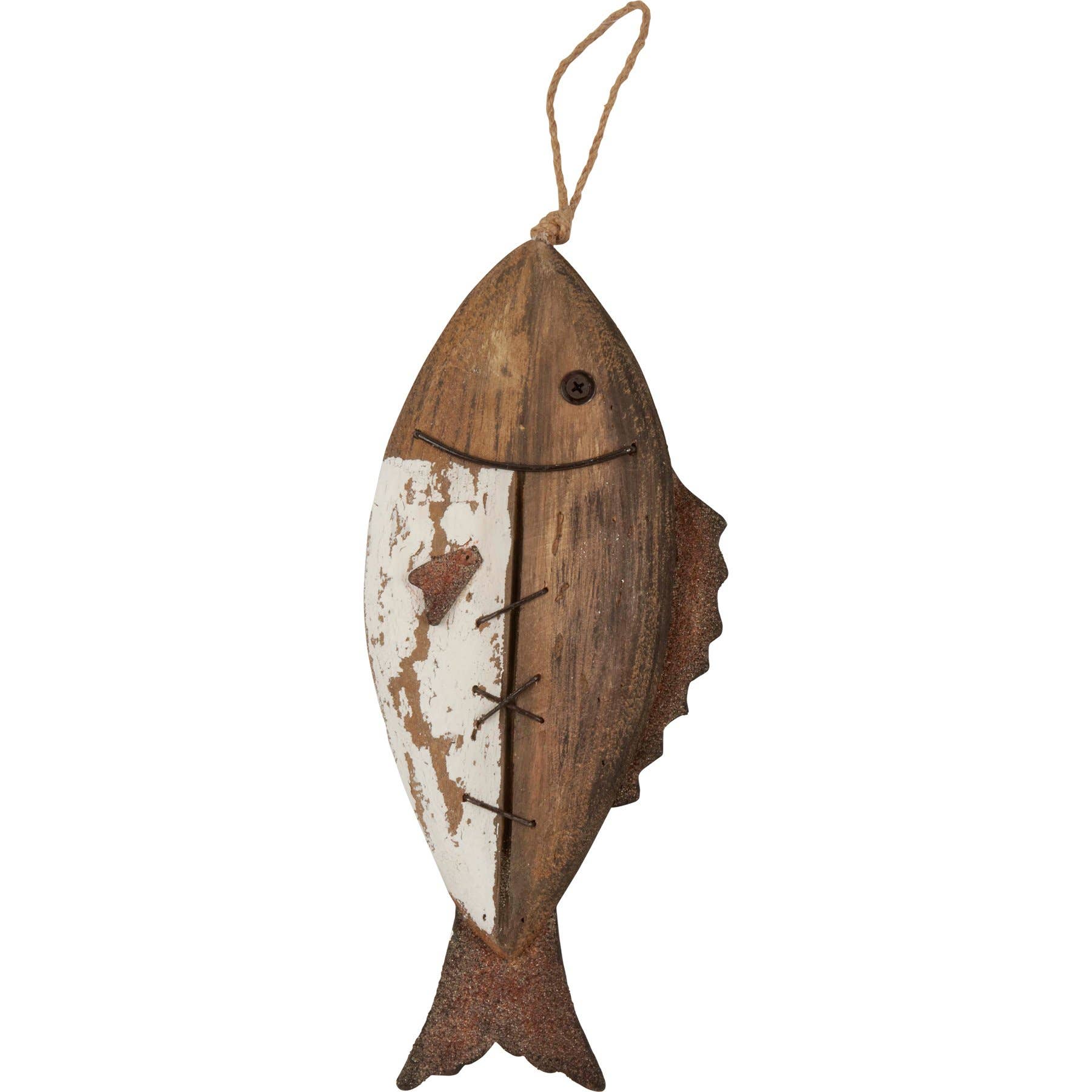 Primitives by Kathy - Wholesale Wall Sign - Driftwood Fish Hanging Decor1