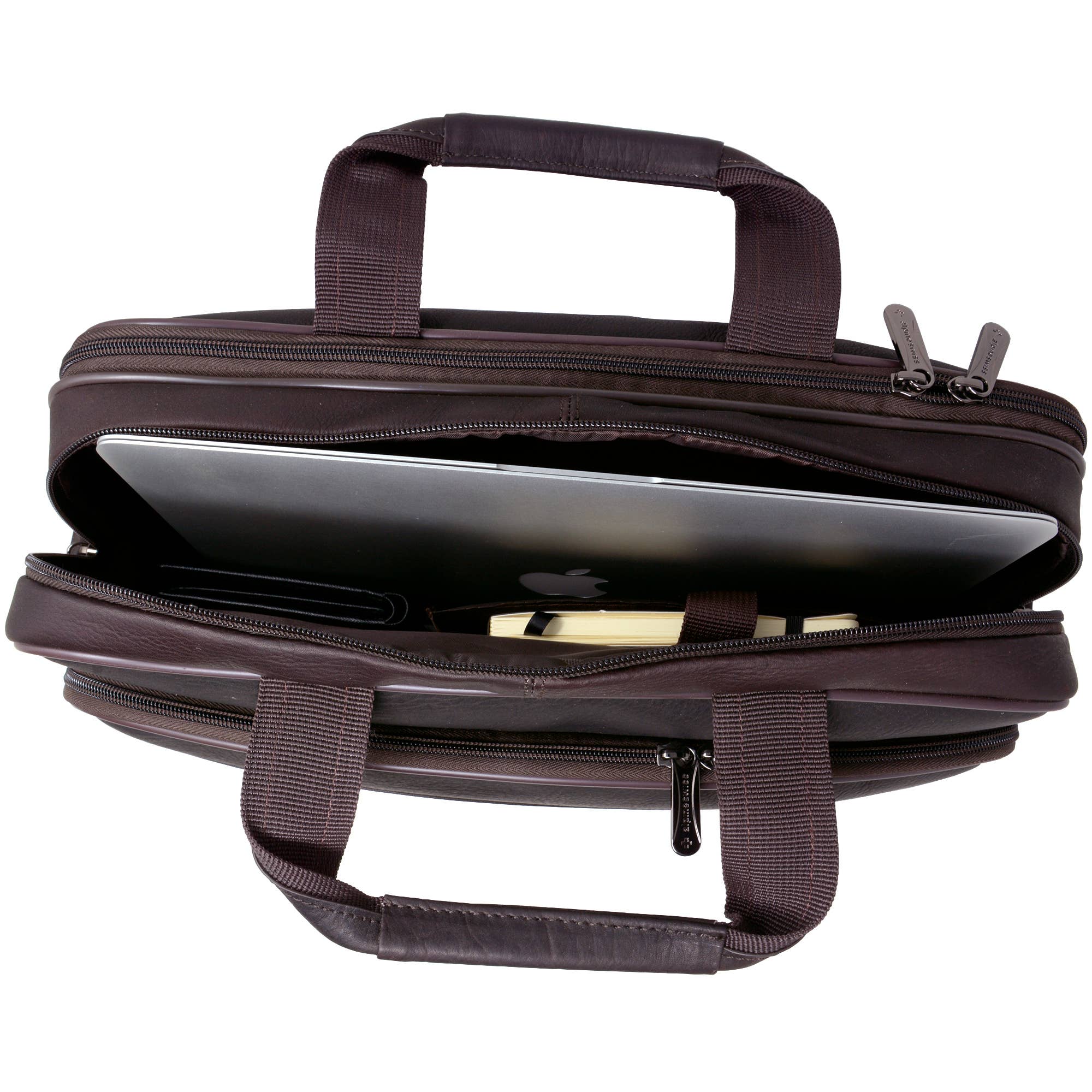 Alpine Swiss - Wholesale Briefcase - Unisex - Messenger Bag Leather 15.6 Laptop Briefcase Portfolio Busine7