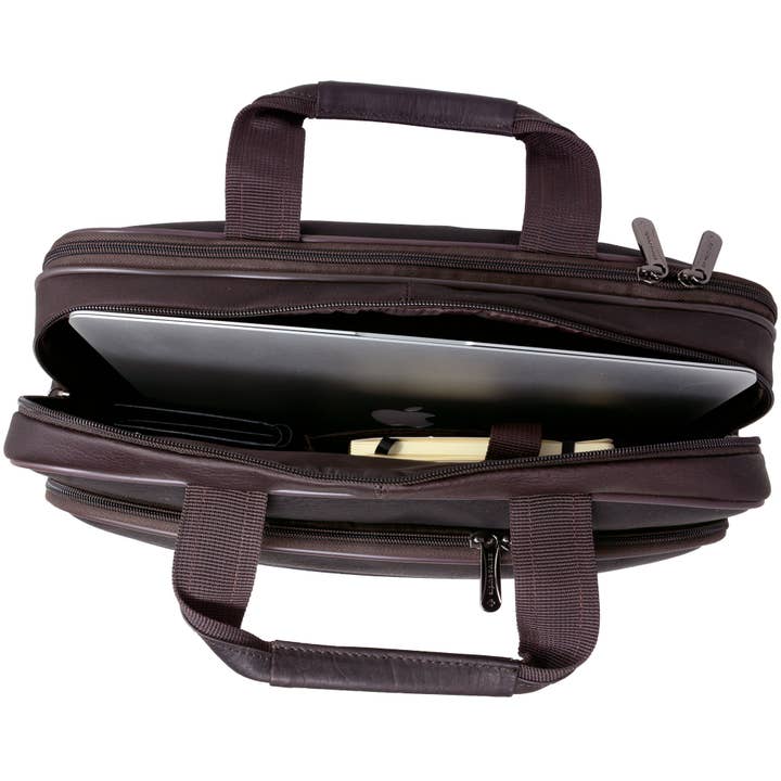 Alpine Swiss - Wholesale Briefcase - Unisex - Messenger Bag Leather 15.6 Laptop Briefcase Portfolio Busine7