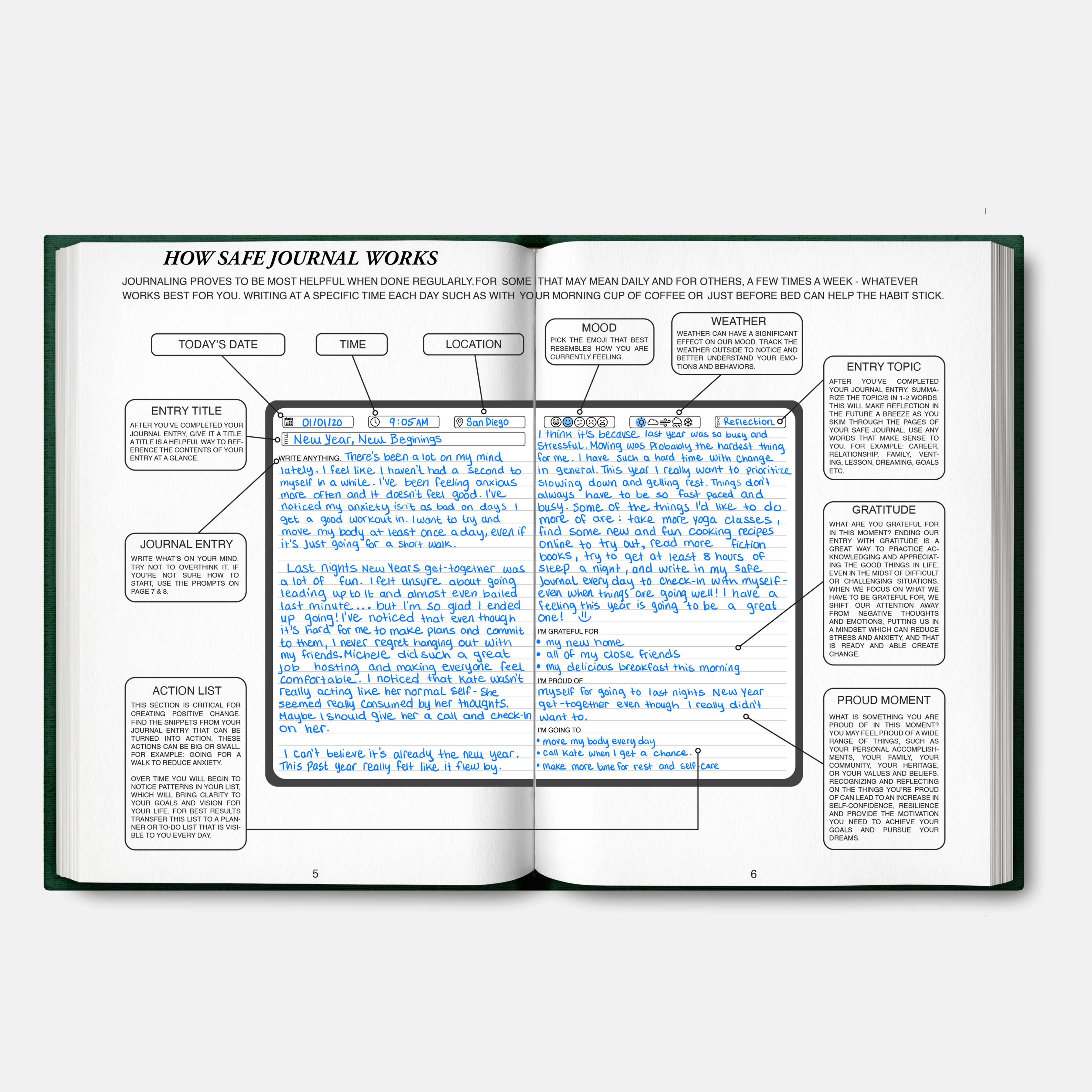 Safe Journal - Wholesale Journal/Diary - Safe Journal: Organized Diary - Therapist Recommended 3