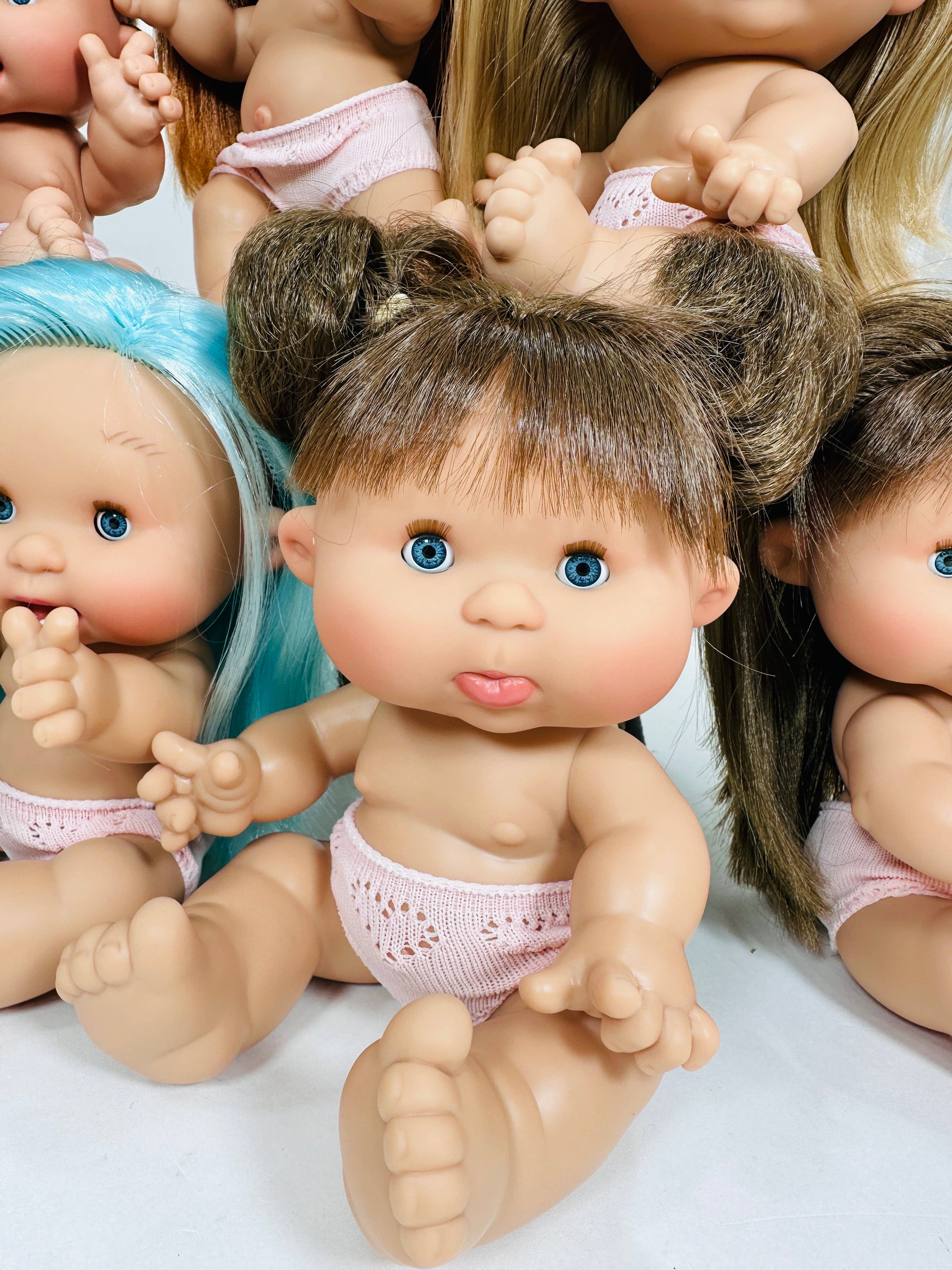 Nines Artesanals d'Onil Dolls - Vendita all'ingrosso Bambola - Bambini - BIANCHERIA INTIMA PER BAMBOLE PECOTE APRI E CHIUDI GLI OCCHI DISPLAY 88