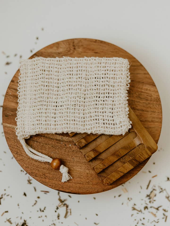 Sisal Soap Saver Bag for wholesale by Bare Bourne