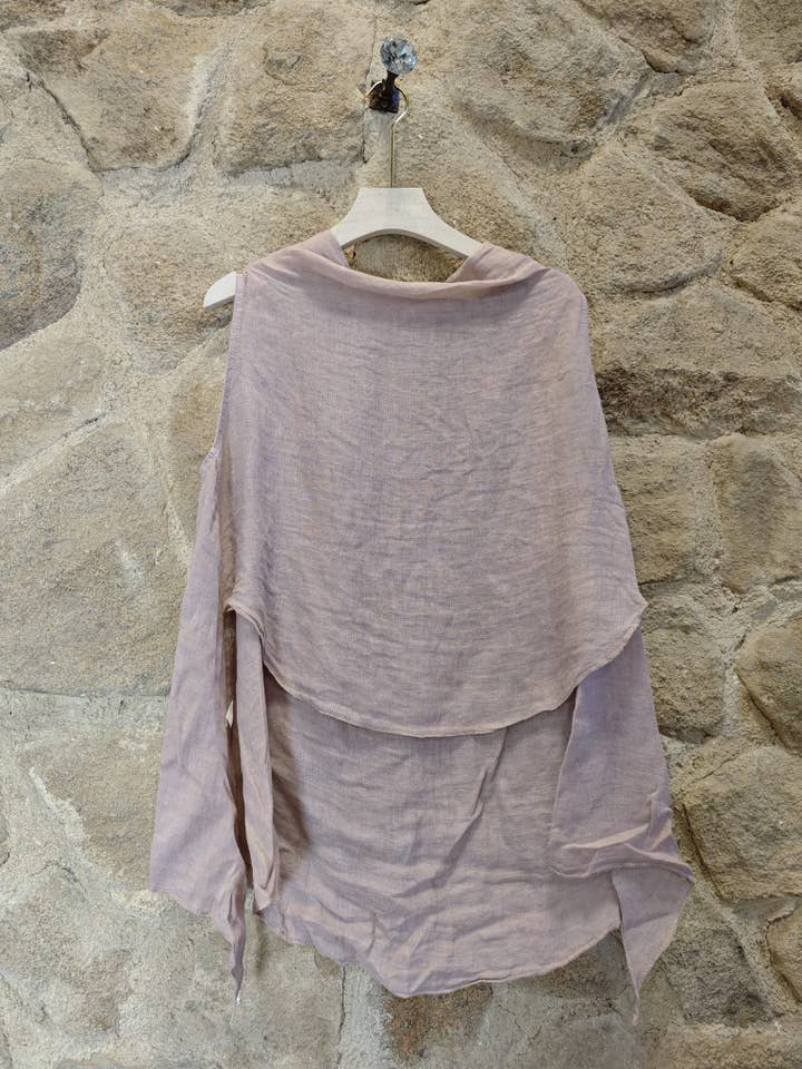 Linen & More - Wholesale Tunic - Women's - REF 3188 100% LINEN BLOUSE