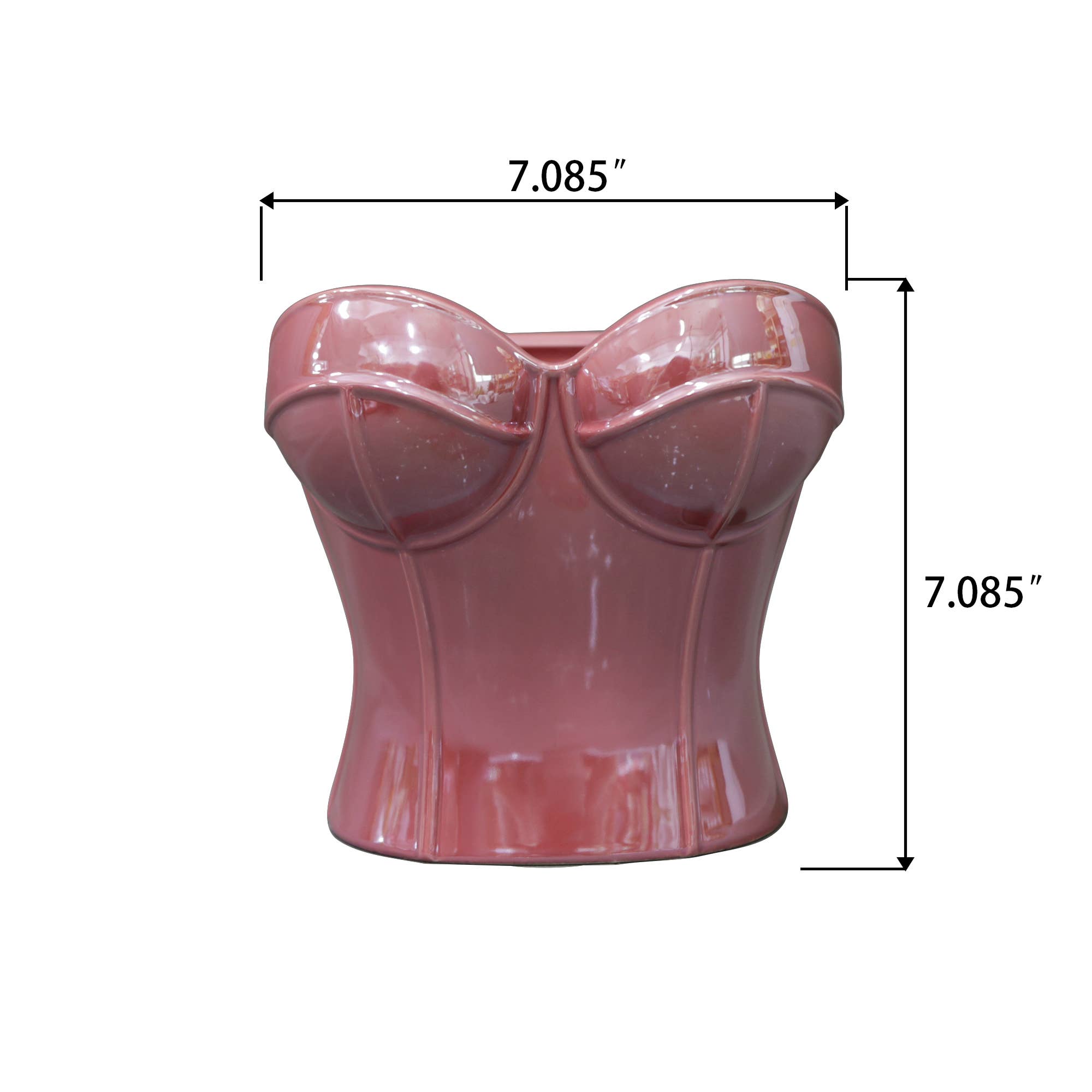 Flora Bunda Inc - Wholesale Vase - Ceramic Corset Planter1