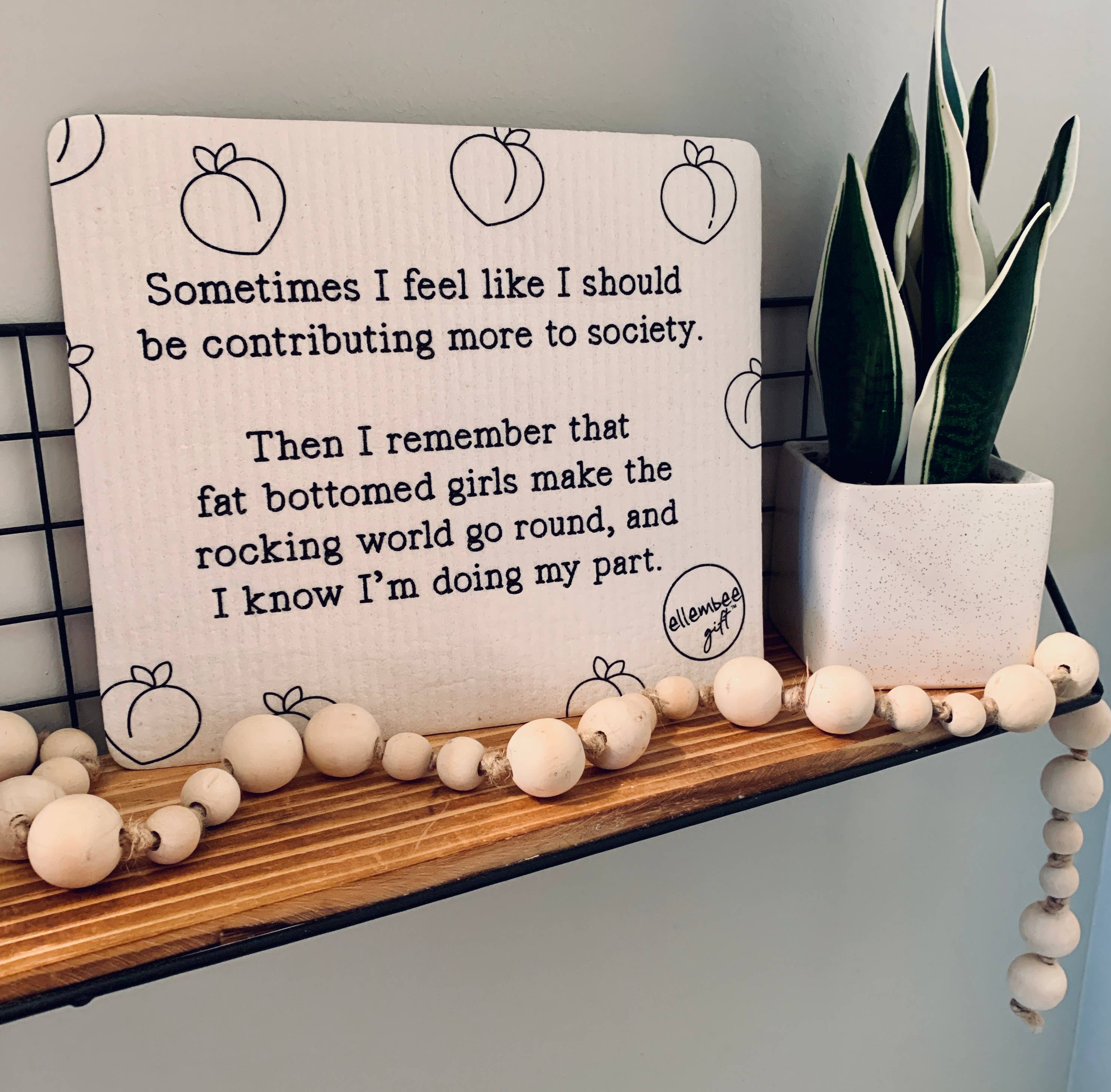 ellembee gift - Venta al por mayor Paño de cocina - Las chicas con traseros grandes hacen que el mundo de los paños de cocina suecos se balancee.2