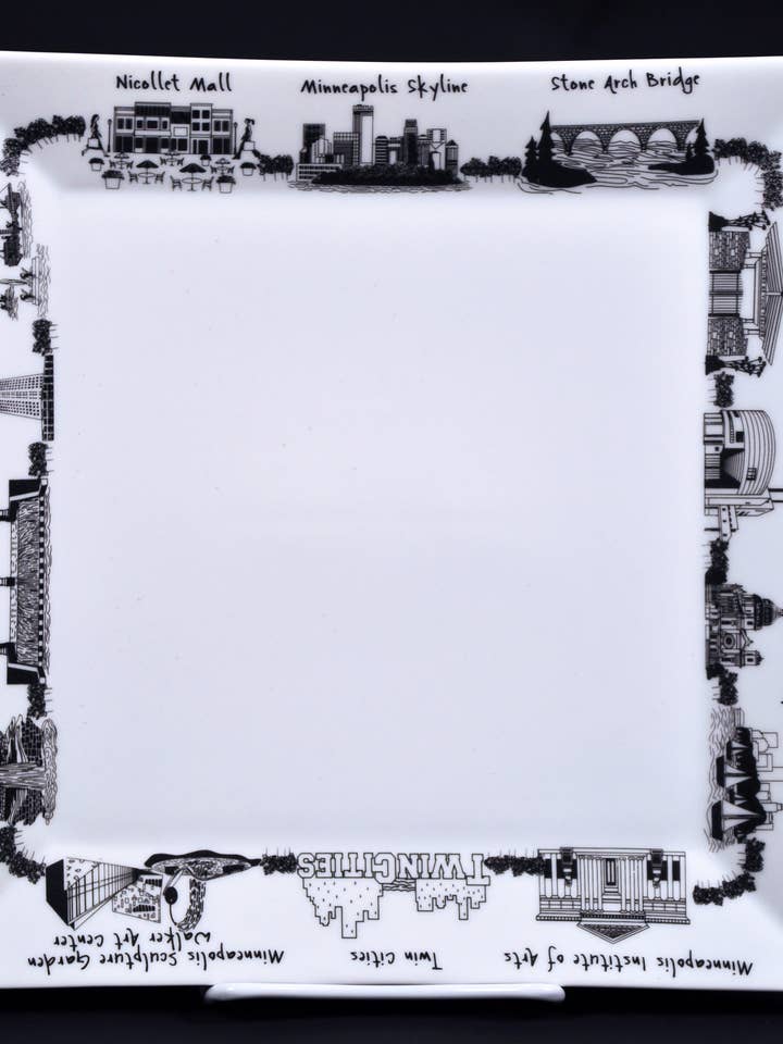 Minneapolis Lille firkantet plade for engroshandel hos The Dish