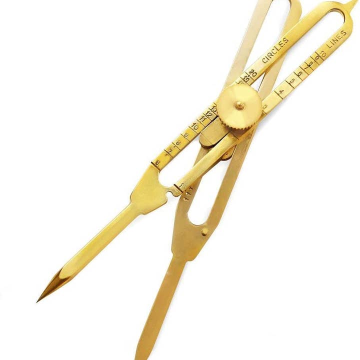 Liquidraw Proportional Divider Drawing Tool Scale Divider, Solid Brass 6" for wholesale by Liquidraw