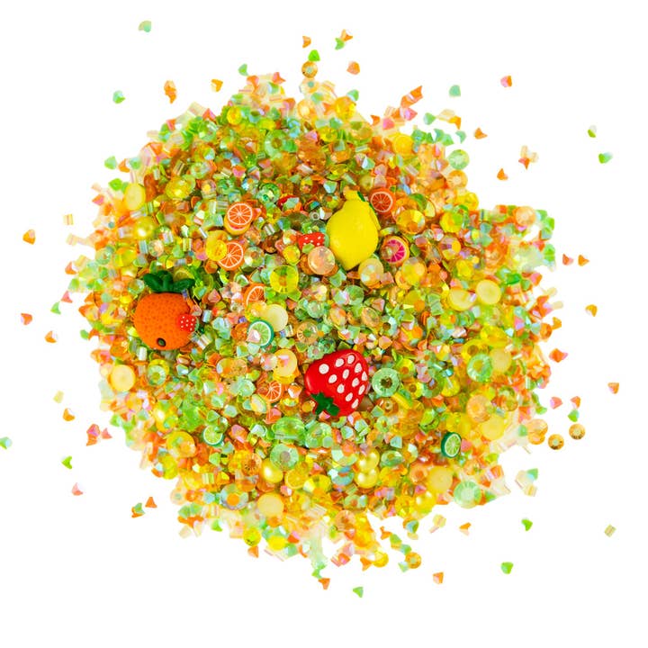 Buttons Galore & More - Wholesale Craft Supplies - Fruit Shaker Elementz Embellishment Mix for Slime & Crafts