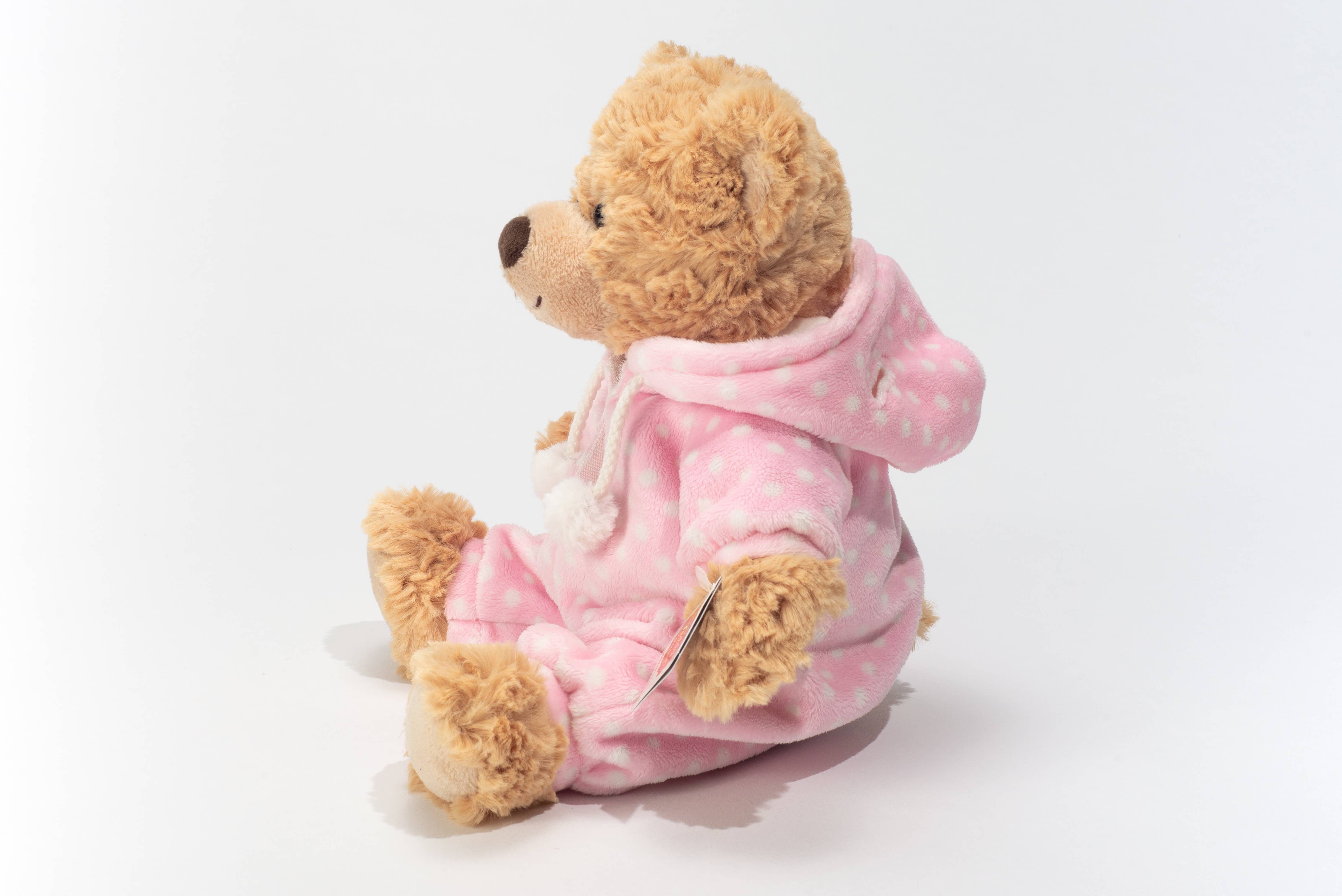 Teddy Hermann - Wholesale Stuffed/plush toy – Kids & baby - Pink pajamas bear 30 cm - plush toy - soft toy2