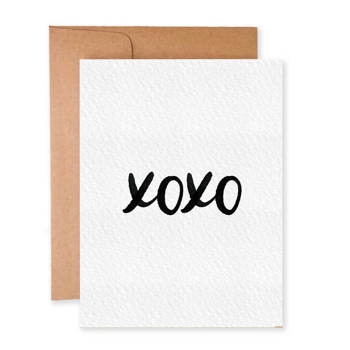 XOXO | Minimal Card for wholesale by Paper Dove Shop