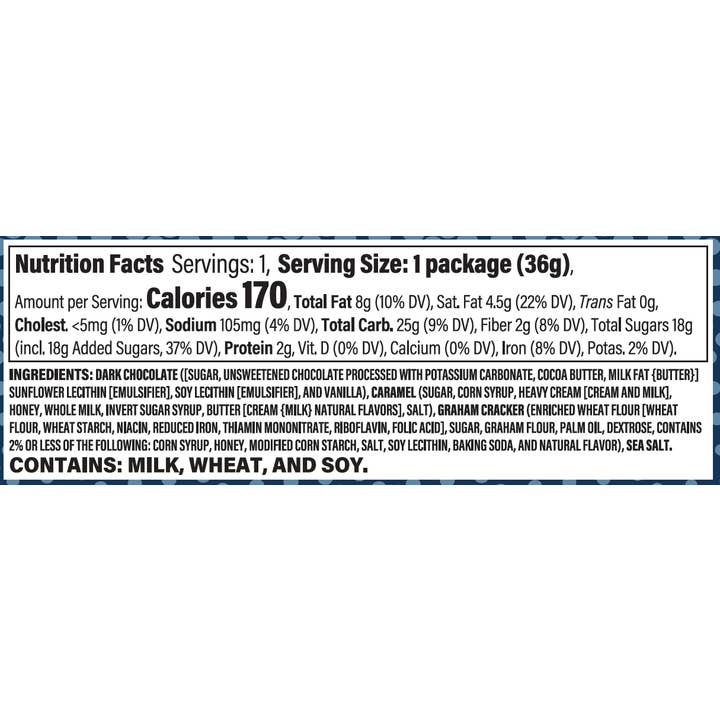 World Wide Gourmet Foods, Inc. - Wholesale Chocolate Covered Sweets - Dark Chocolate Caramel Graham Single Wrapped