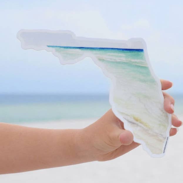 Florida Vinyl Sticker Decal - Large for wholesale by Rachel Alvarez Art