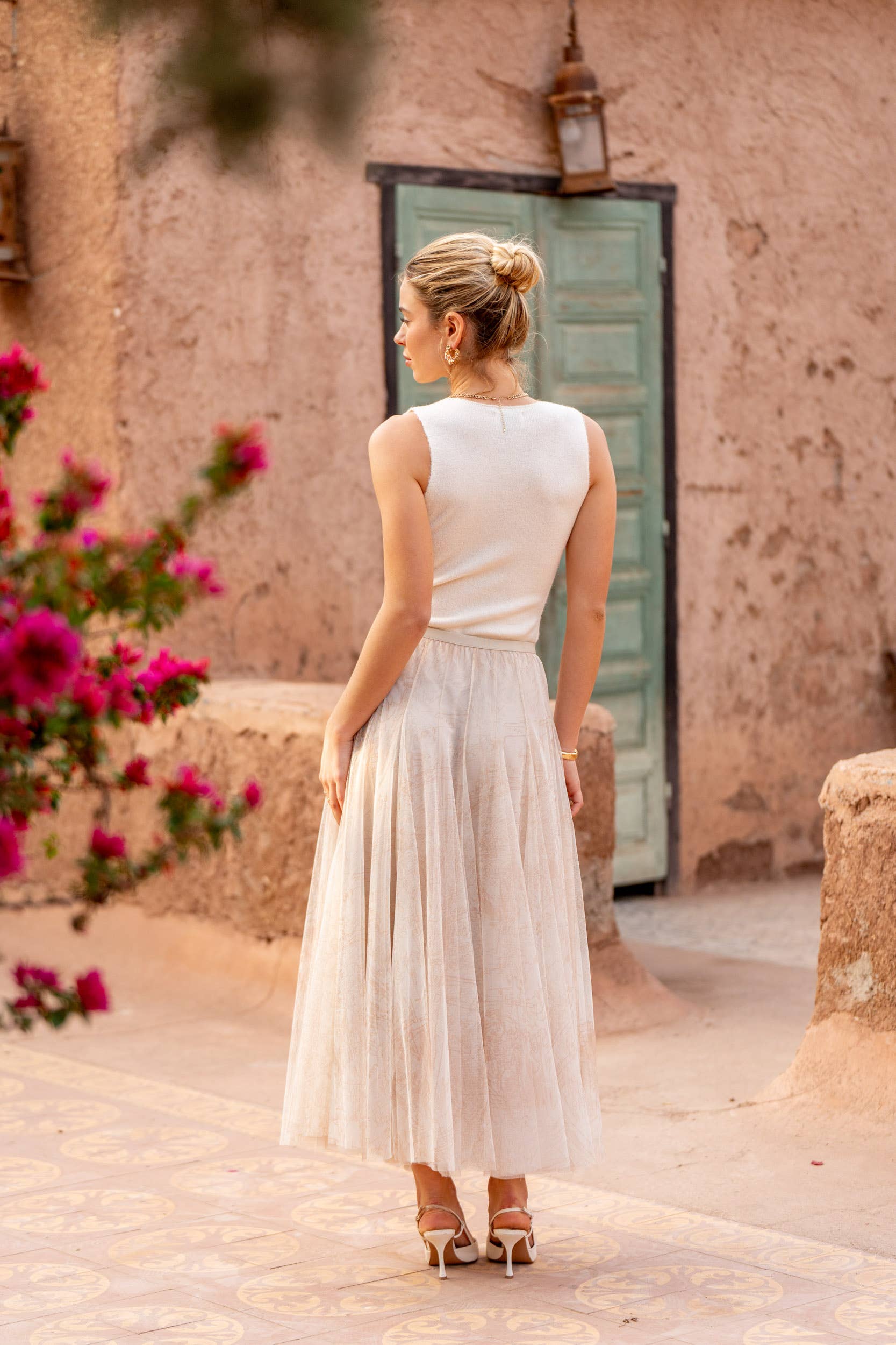 CHOKLATE PARIS – wholesale Kjol - Dam – Ambre kjol i tyll med toile de Jouy-tryck - CK08202-16