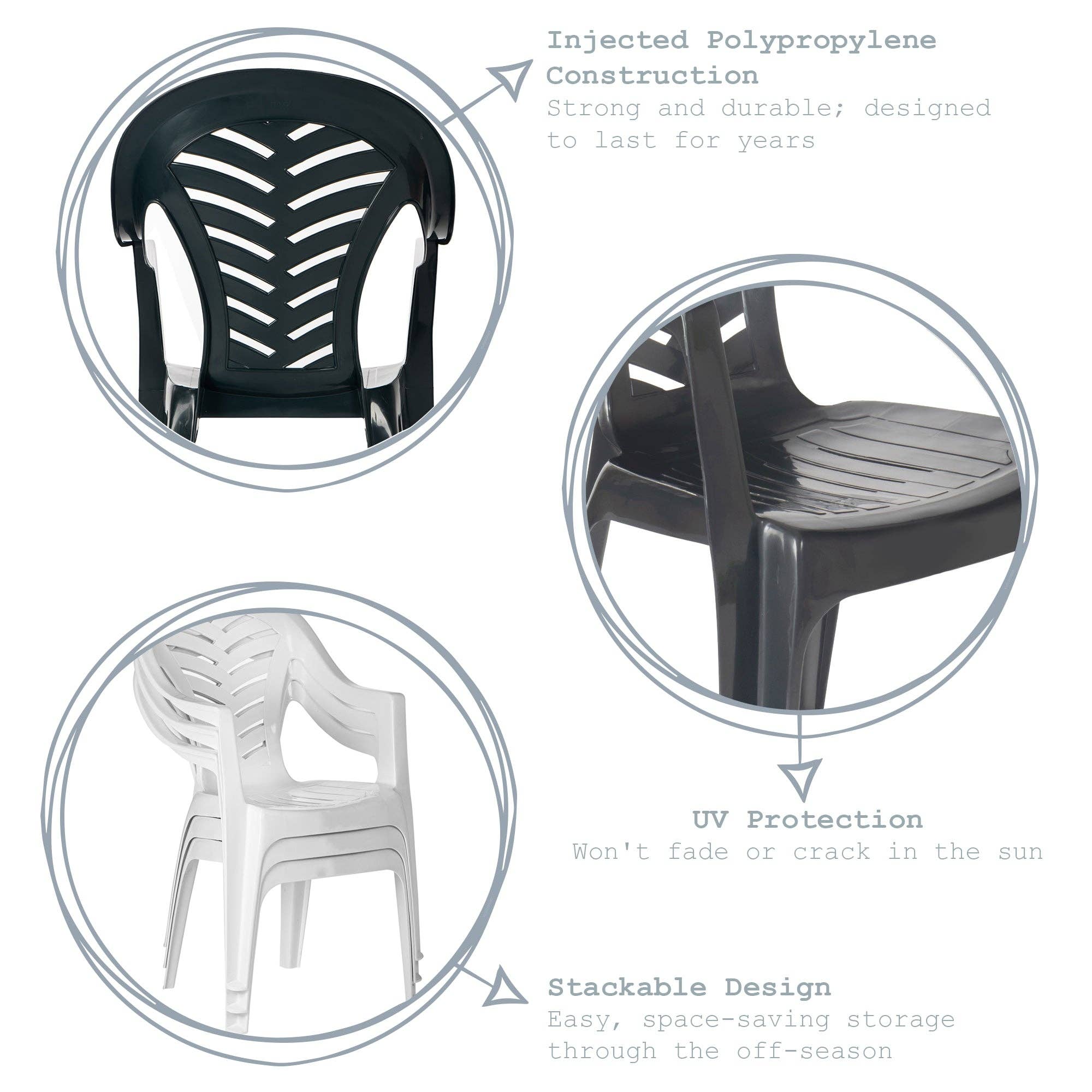 Rinkit Ltd - Wholesale Chair - Resol Palma Outdoor Garden Chair - Green4