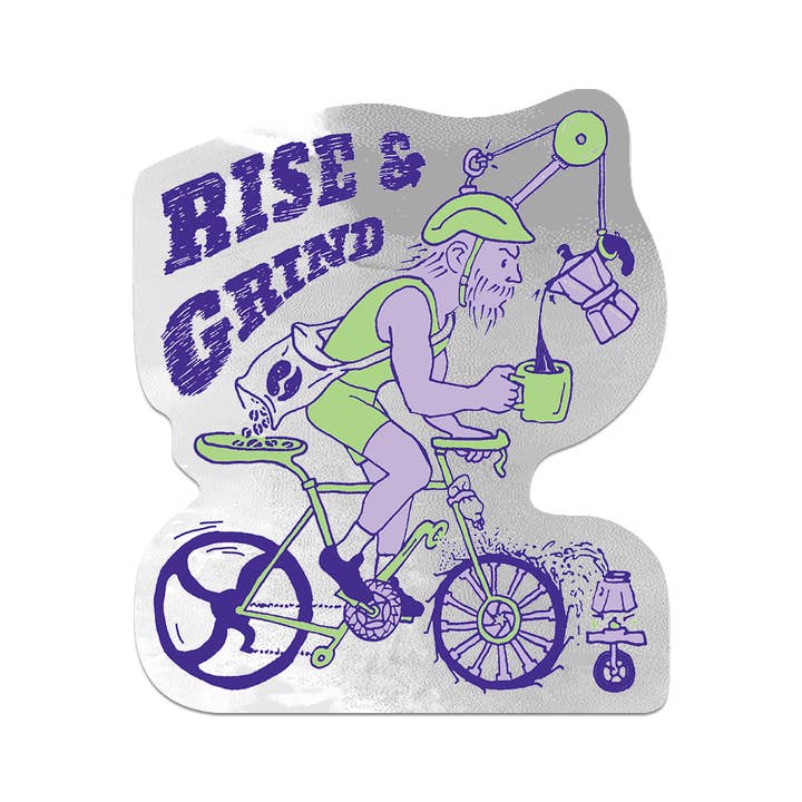 Apply Stickers - Wholesale Sticker - Rise and Grind By Apply - Die-Cut Sticker