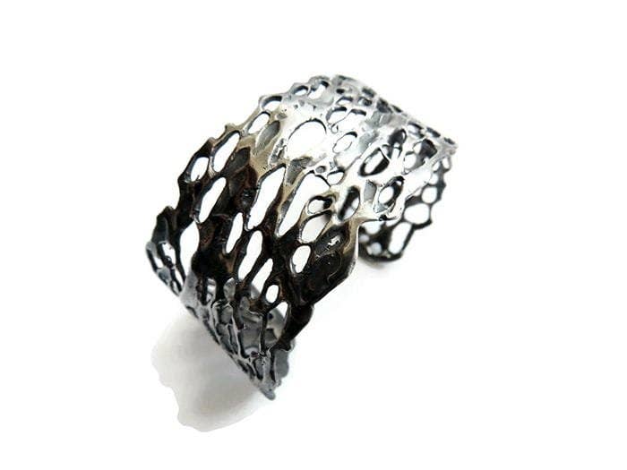 Kimya Joyas - Wholesale Cuff Bracelet - Natural Pattern Silver Cuff Bracelet6
