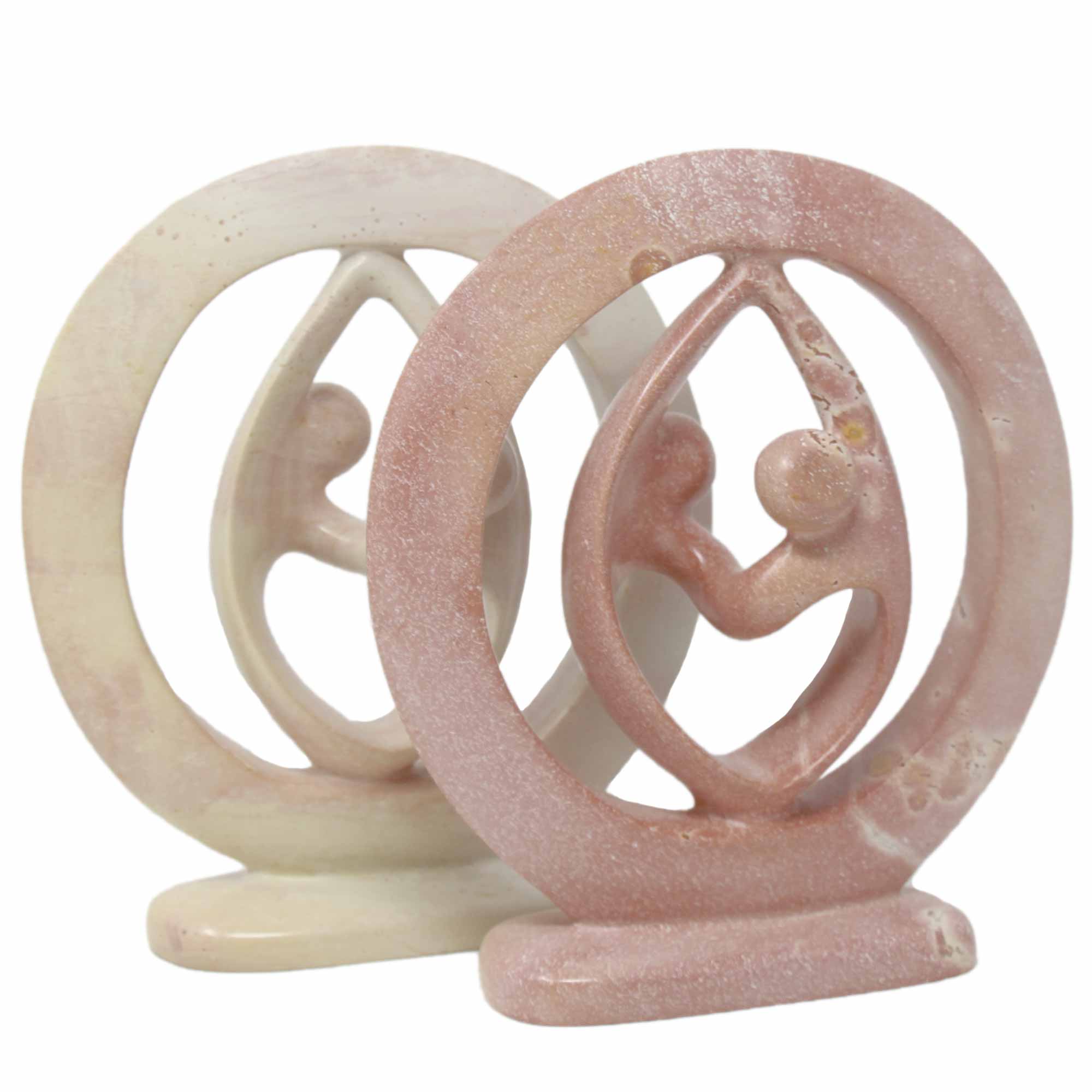 Global Crafts - Wholesale Sculpture - Lover's Embrace Natural Stone Sculpture - 3 SIZES1