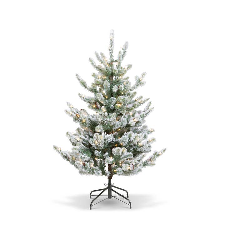 Park Hill Flocked Blue Spruce Tree, 4.5' for wholesale by Park Hill Collection