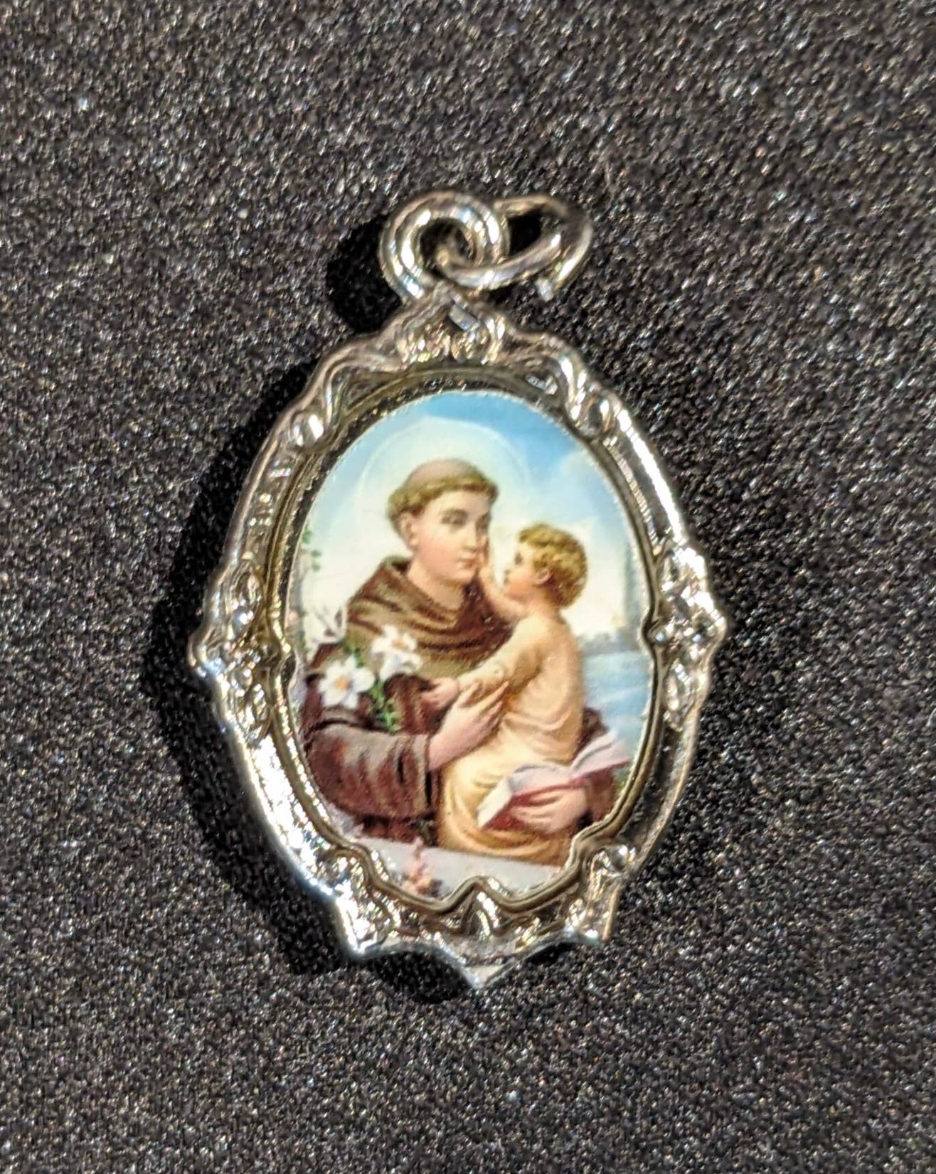 Camino TX – Pendente/pingente individual por atacado – Medalha de Santo António0