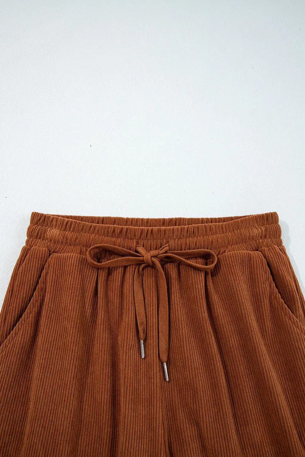 FULL TIME PURCHASE - Wholesale Pants - Women's - Drawstring Elastic Waist Casual Corduroy Pants6