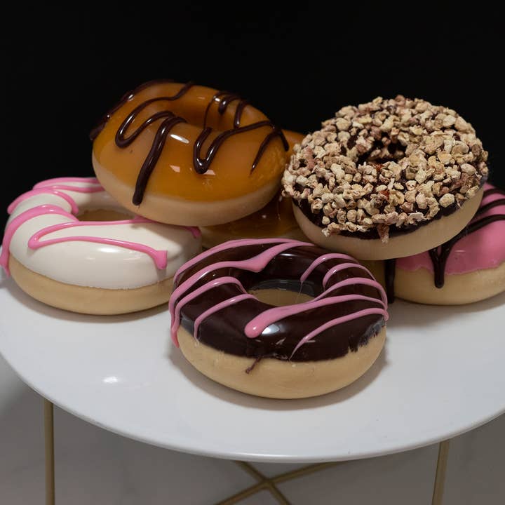Just Dough It! Fake Foods - Wholesale Decorative Tabletop Object - Assorted Fake Donuts - Set B0