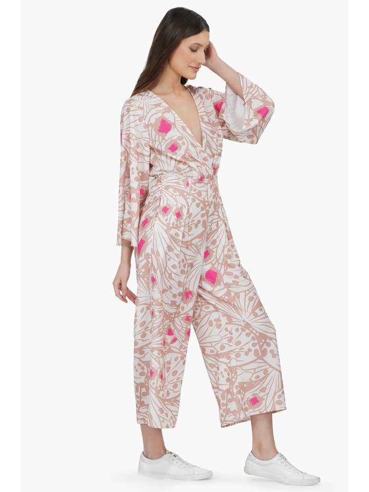 America & Beyond – wholesale Jumpsuit - Dam – Misty Rose Butterfly Jumpsuit1