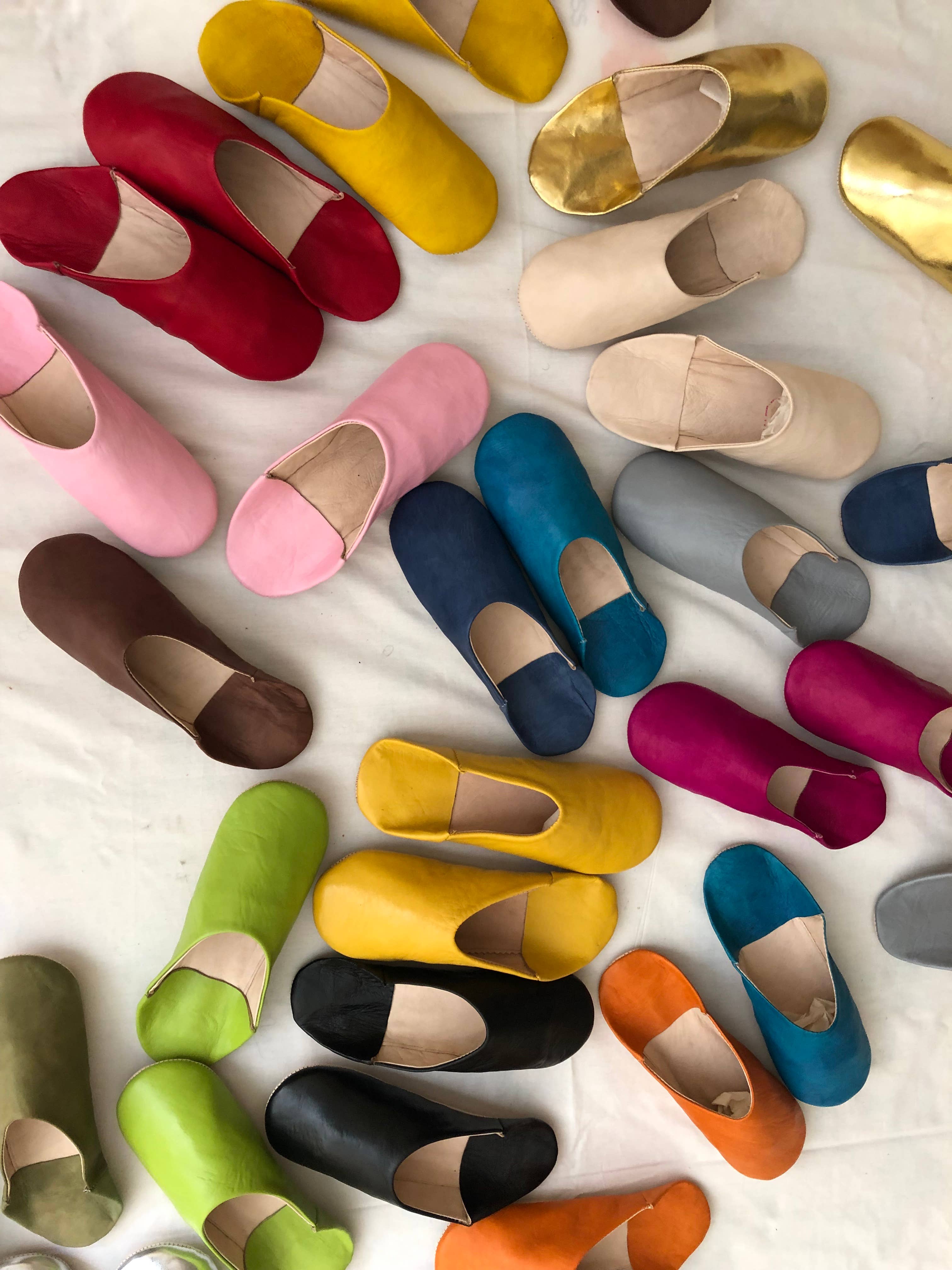 HandmadeBestSeller - Wholesale Slippers - Women's - Womens Moroccan Leather Babouche Slippers13