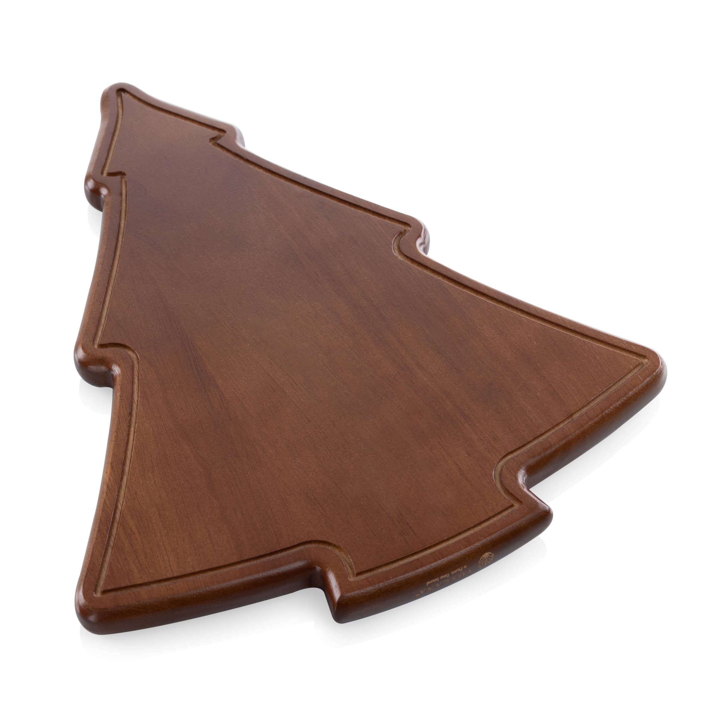 Stained Parawood Christmas Tree Reversible Serving Tray - Charcuterie Board for wholesale on Faire4