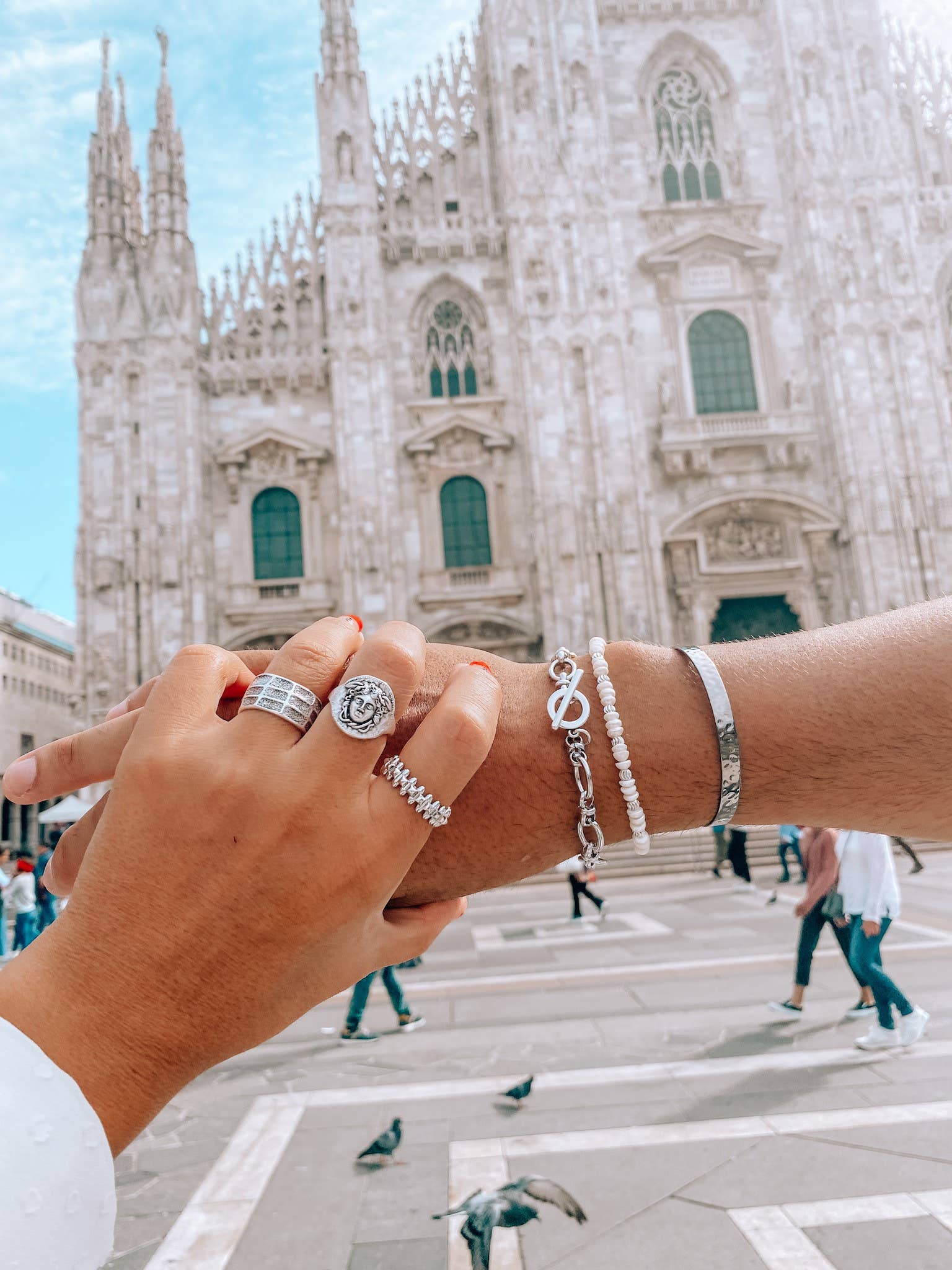 Christina Christi - Wholesale Jewelry - Men's - Pearls Beaded Bracelet Men, Silver Bracelets, Mens Jewelry4