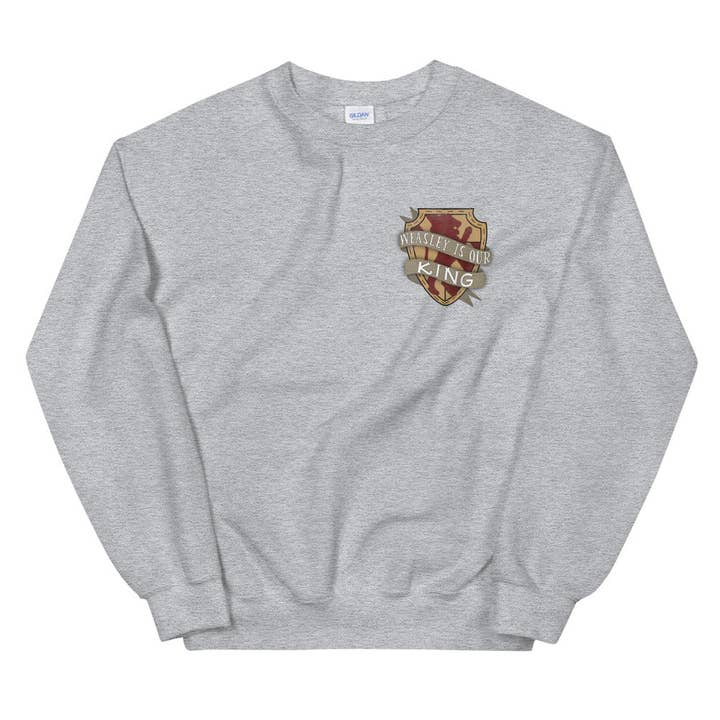 Sweat-shirt Weasley est notre roi//Sweat-shirt Gryffondor//Poudlard//Harry Potter//Quidditch pour la vente par LizzyBDoodles