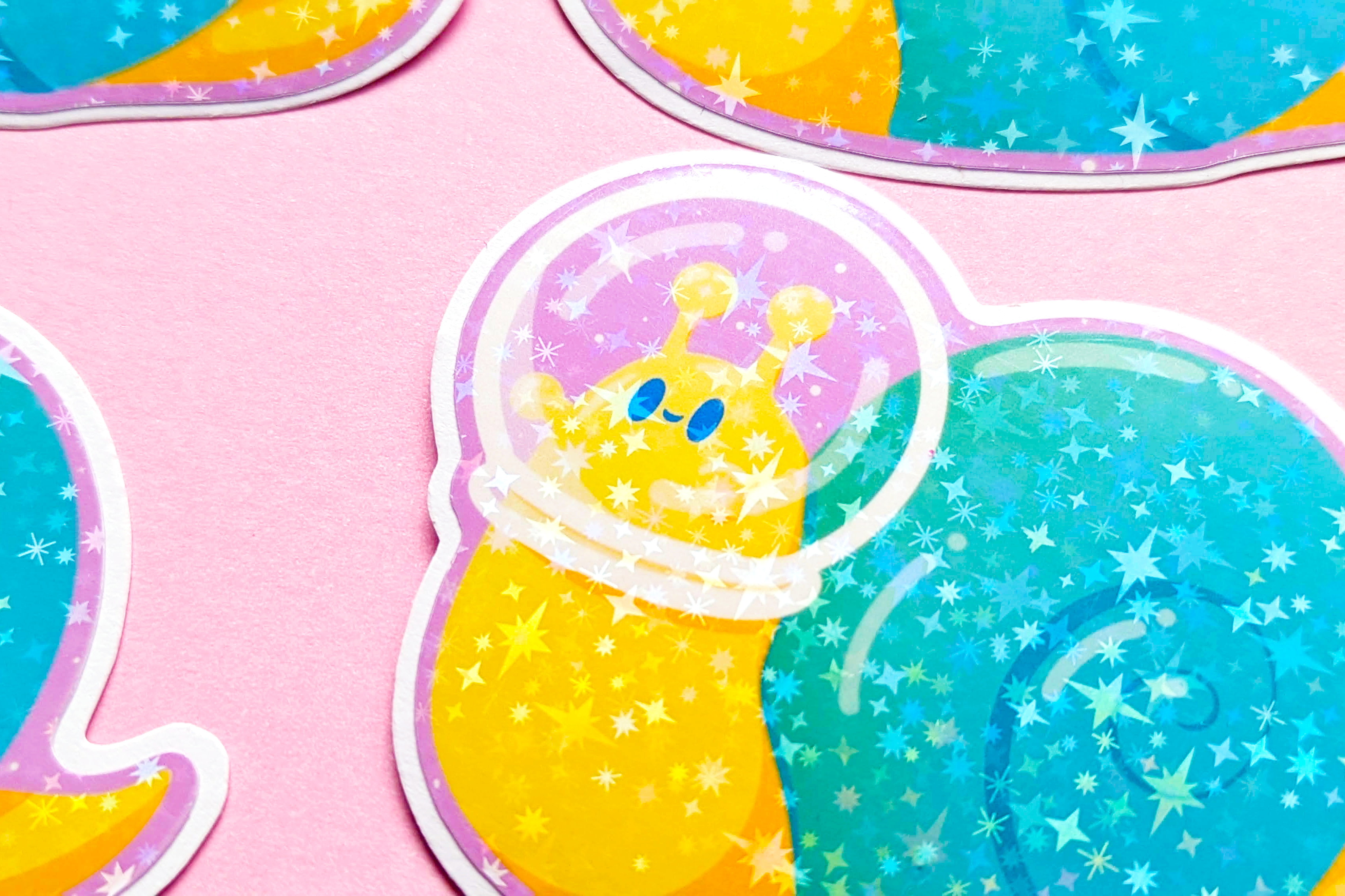 Ham Eye Am - Wholesale Sticker - Space Snail Vinyl Sticker: Cottagecore Sci-Fi Design2