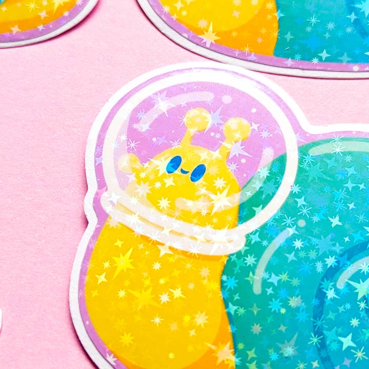 Ham Eye Am - Wholesale Sticker - Space Snail Vinyl Sticker: Cottagecore Sci-Fi Design2