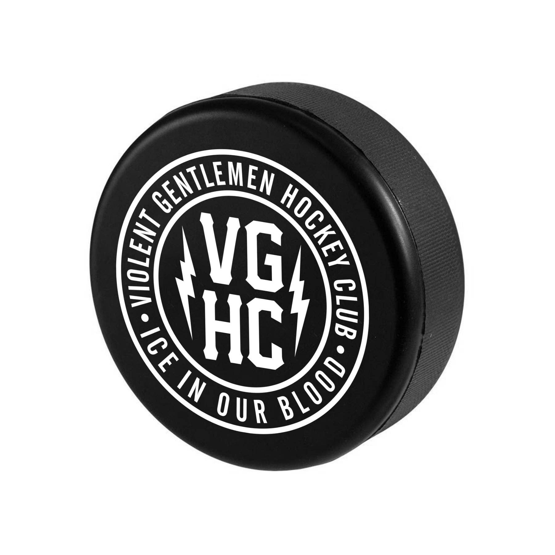 Black Hockey Puck Stress Reliever for wholesale on Faire0