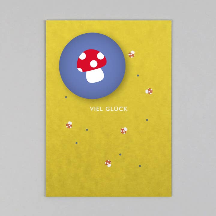 Set med magnet och vykort Leni + Lyckopilz för wholesale av Kunst an Papier