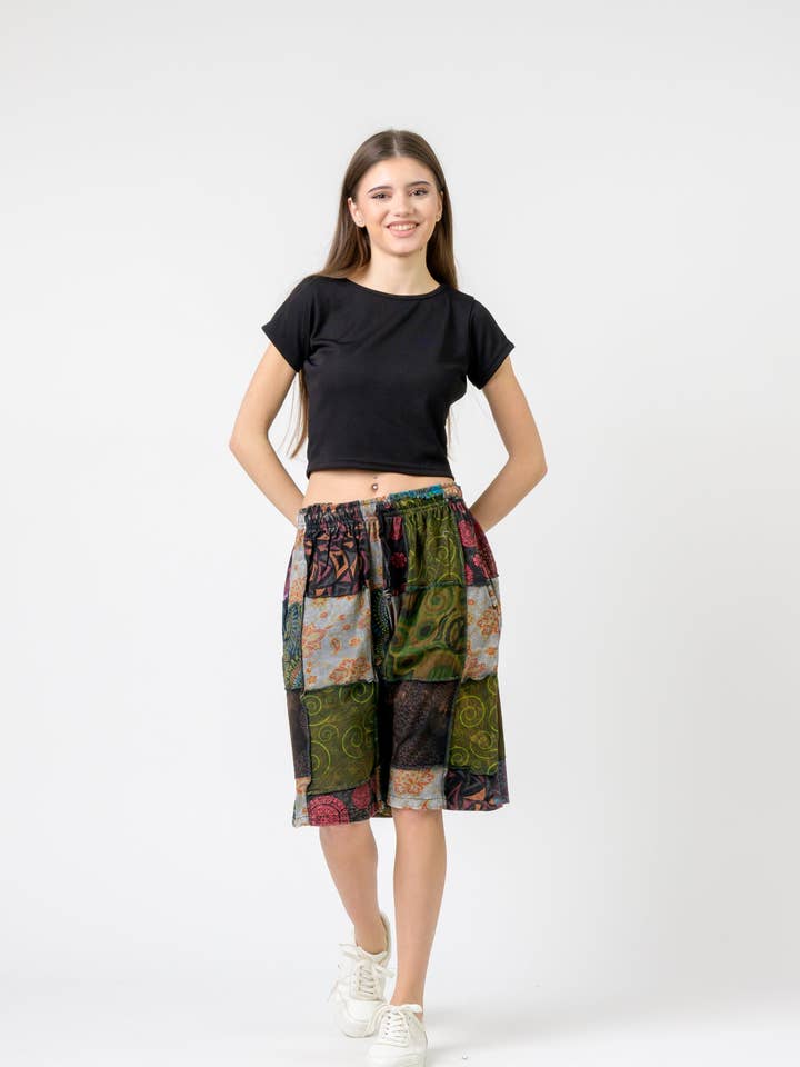 Rhea Mix Patch Kort Byxa för wholesale av Rhea