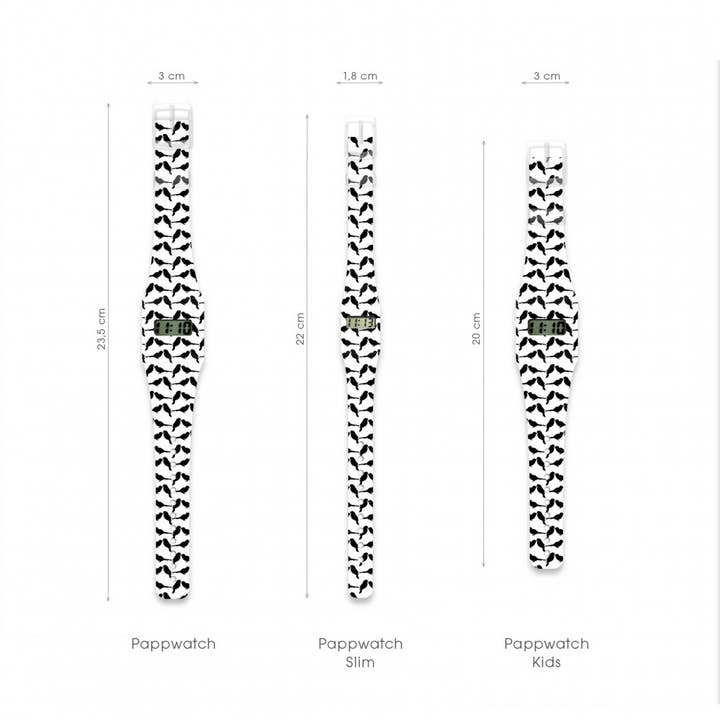 I Like Paper - Vente Montre – unisexe - Montre Pappwatch Tyvek® BLACK SPARROW2
