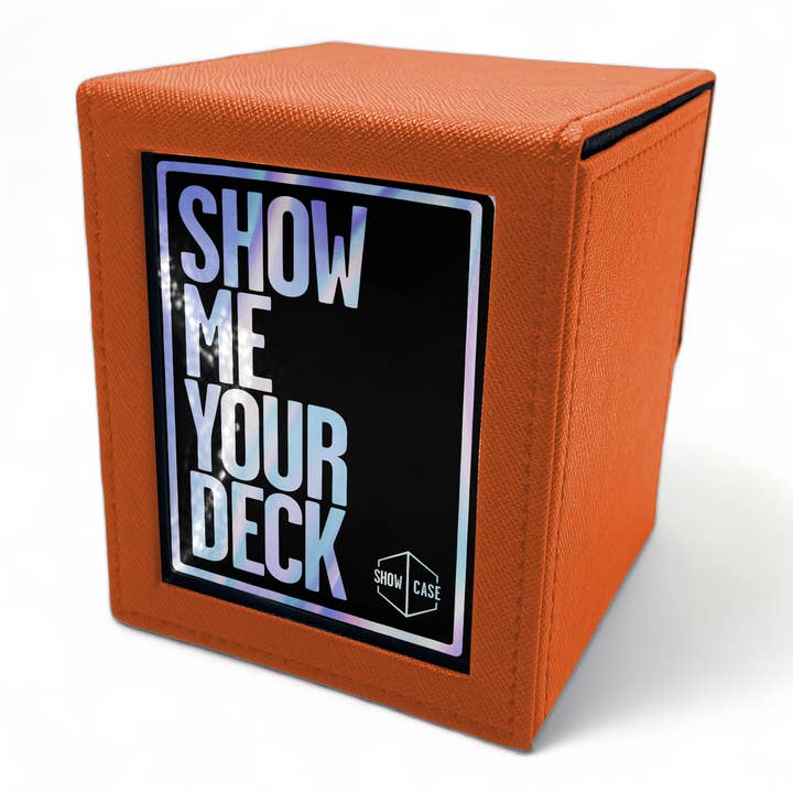 Showcase 100+ Deck Box - Orange for wholesale by QMDirect