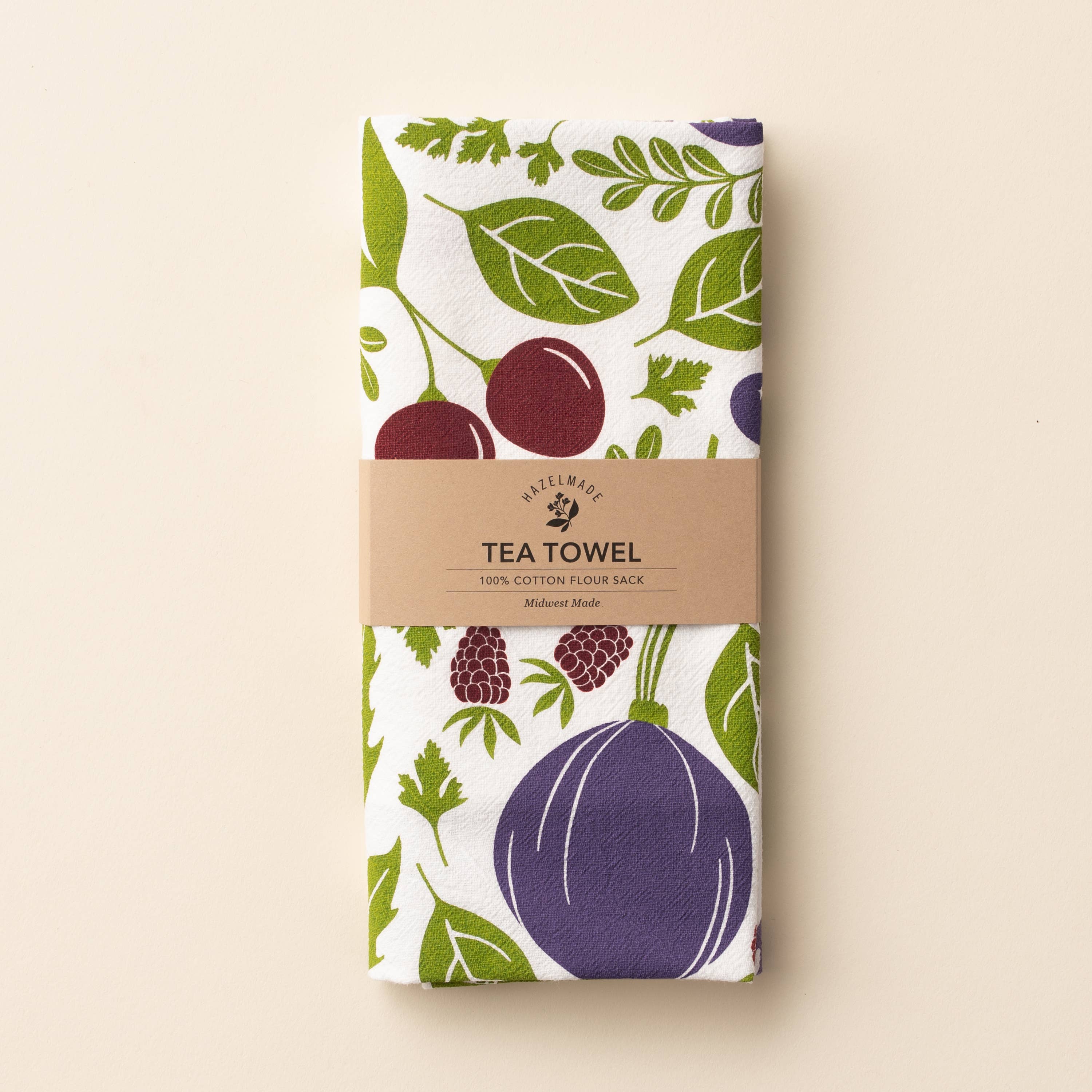 HAZELMADE® Tea Towels + Gifts - Wholesale Tea Towel - Purple Farmers Market Tea Towel | Kitchen Decor2