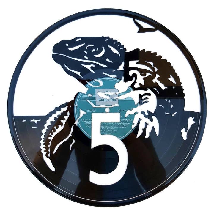 Broken Record - Wholesale Wall Accent - Vinyl Record Art - NZ 5c Coin