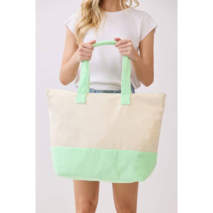 CC Wholesale Clothing - Wholesale Tote Bag - Women's - Sips About To Go Down Terry Tote9