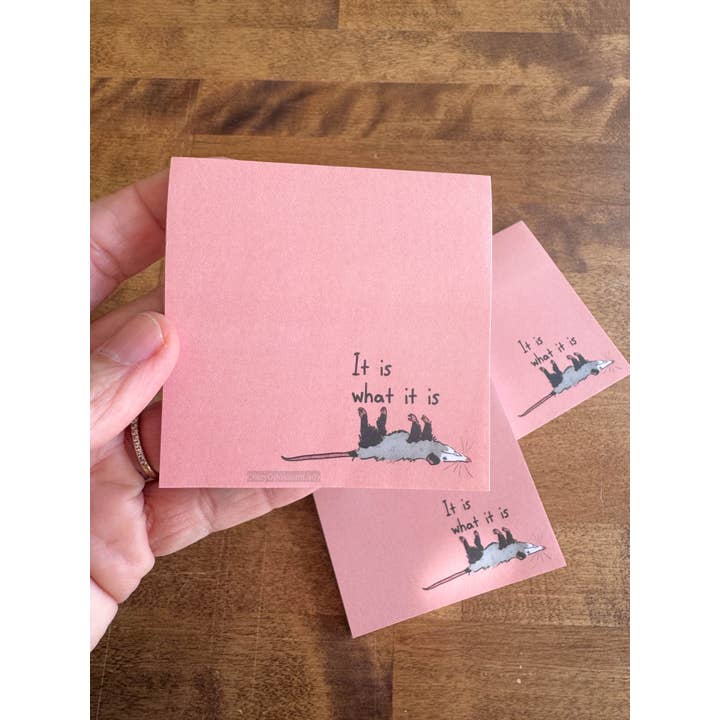 Bloc-notes adhésif : C'est comme ça Opossum Possum pour la vente par The Crazy Opossum Lady