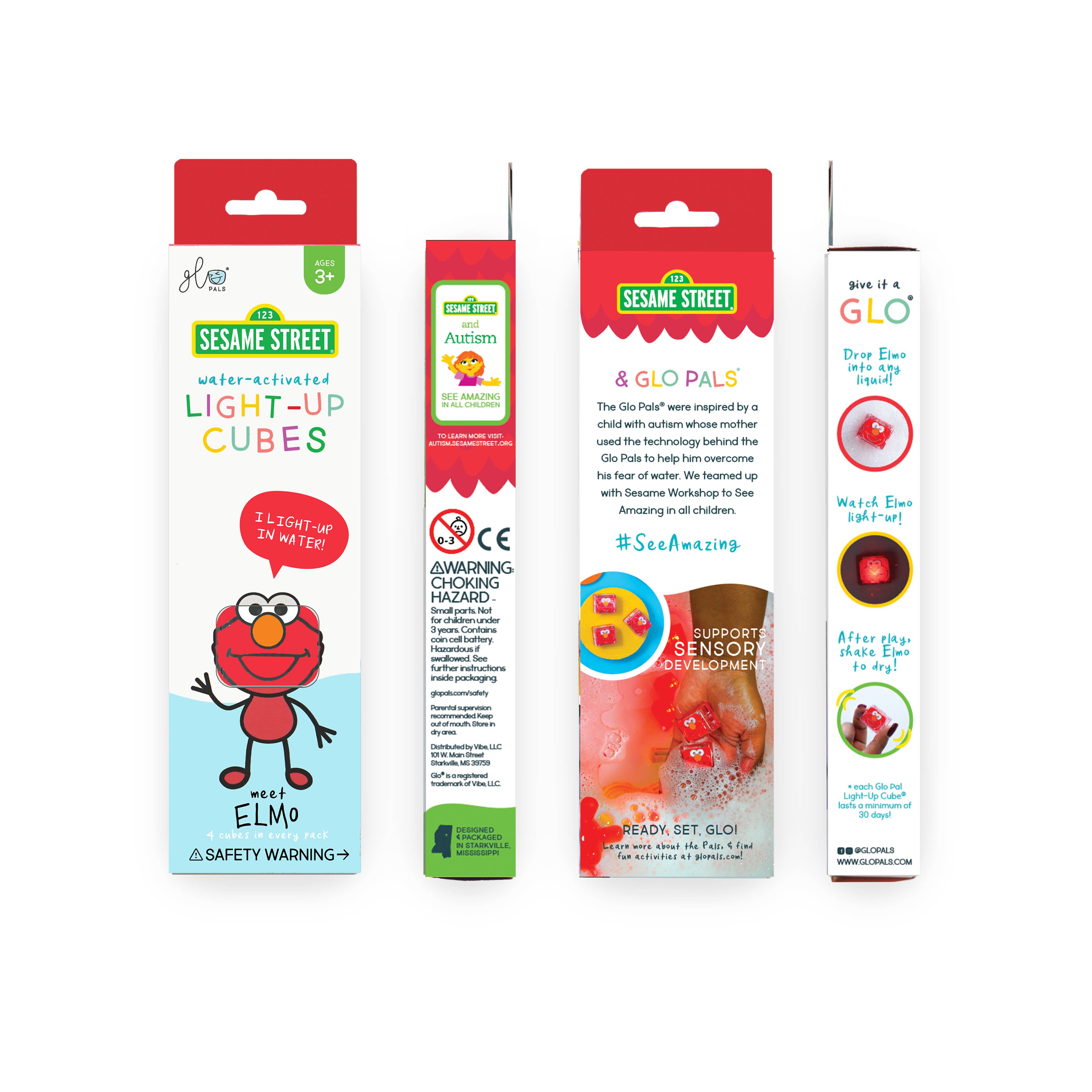 Glo Pals - Wholesale Light-Up Toy - Kids & Baby - Elmo - Sesame Street Light-Up Cubes4