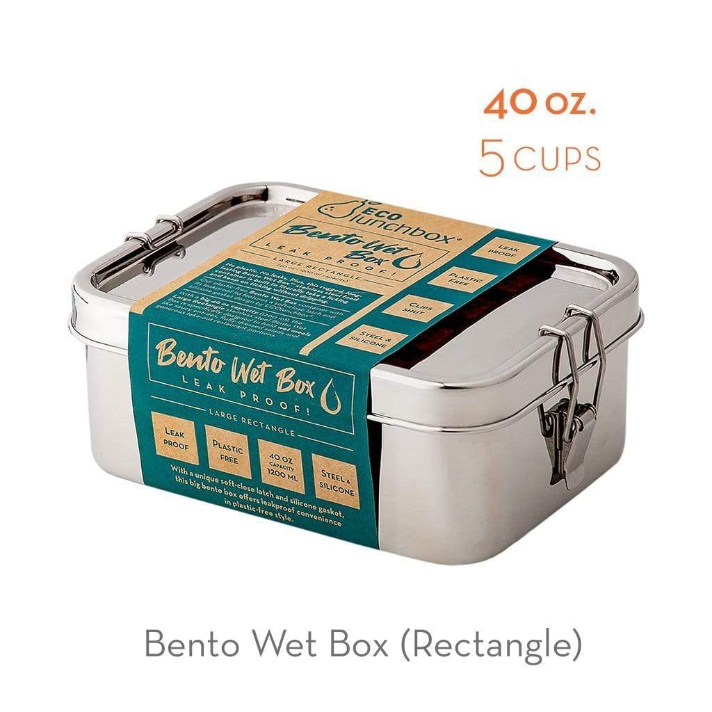 Wholesale ECOlunchbox Bento Wet Box Rectangle Lunch Food Container