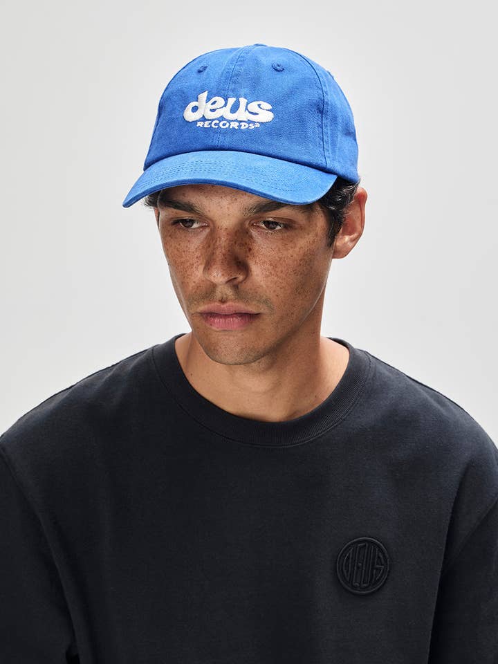 Smile Dad Cap - Limoges Blue for wholesale by Deus Ex Machina