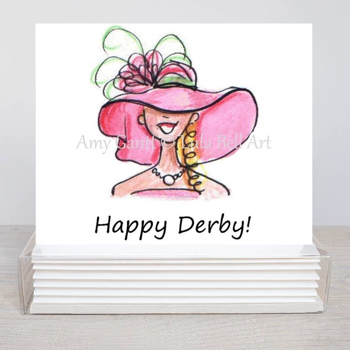 Derby - Southern Belle Boxed Note Cards for wholesale by Lula Bell Cards and Gifts