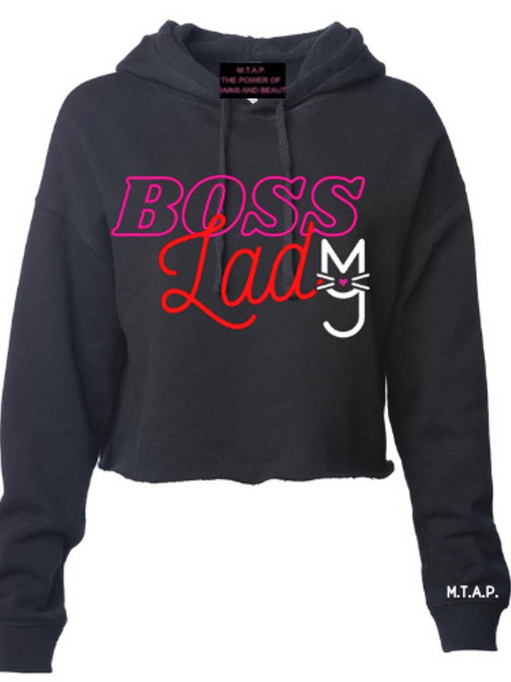 Sweat à capuche court Boss Lady pour la vente par M.T.A.P. Clothing
